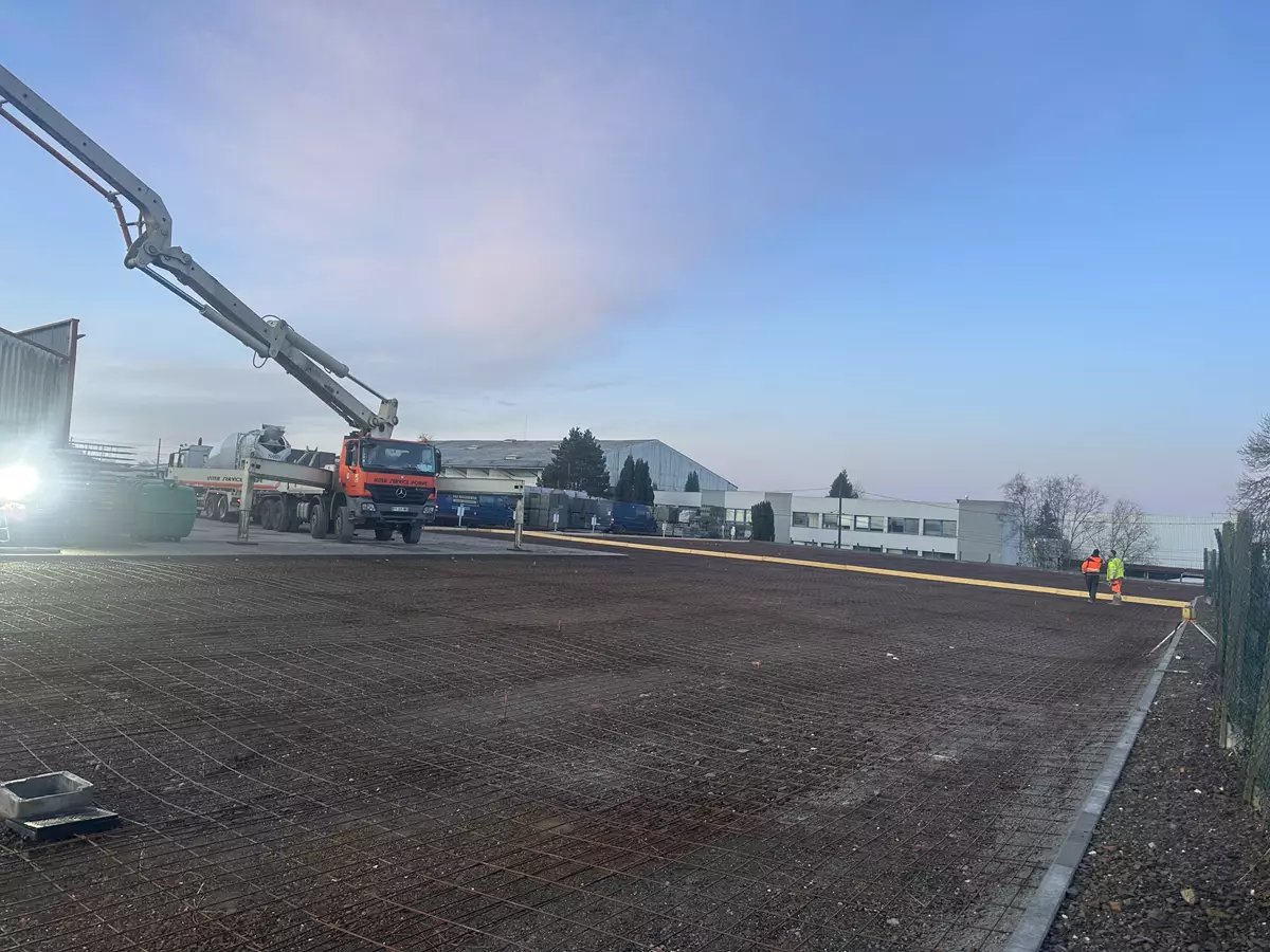 Réalisation dallage béton Fougères